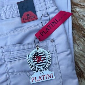 Plantini NWT Pale Grey jeans relaxed fit straight leg Nice! men’s sz W 36 X L 30